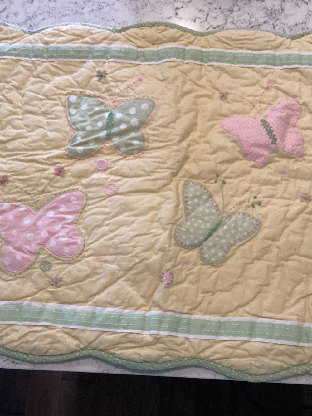 Little girl Pottery Barn bedding